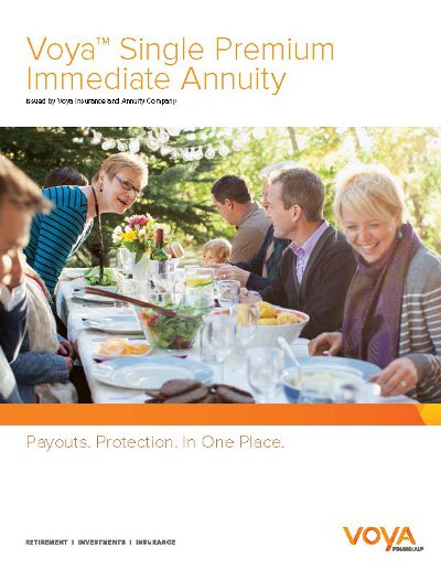 voya single premium immediate annuity brochure